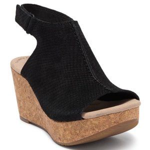 Clarks Black Annadel Joy Platform Sandal Size 11